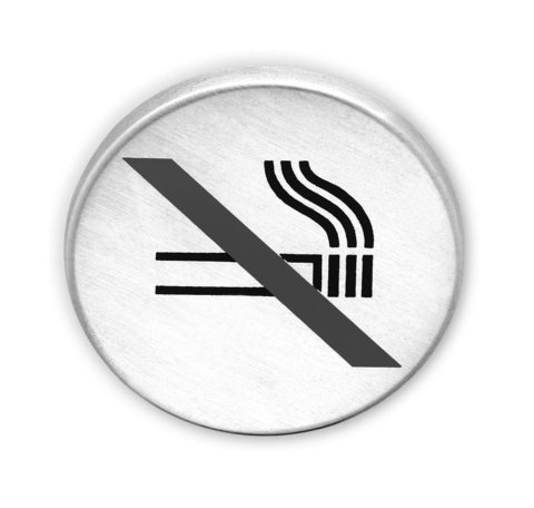"Nem dohányzó" inox piktogram