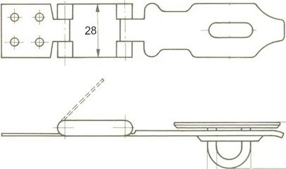 Lakatpánt lemez horganyzott 100-as
